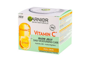 Гель для тусклой кожи лица с эффектом сияния увлажняющий с витамином С Garnier Skin naturals 50мл