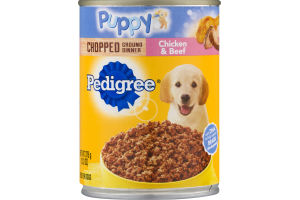 Pedigree Puppy Chopped Ground Dinner Chicken & Beef