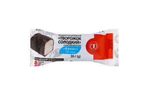 Творожок глазированный 15% сладкий с наполнителем Кокос ТМ "1" м/у 36г