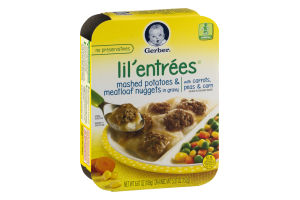 Gerber Lil' Entrees Mashed Potatoes & Meatloaf Nuggets in Gravy with Carrots, Peas & Corn