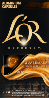 Кава натуральна смажена мелена в капсулах Гватемала Espresso L'OR к/у 52г