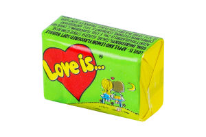 Гумка жувальна зі смаком яблука та лимону Love is... м/у 4.2г