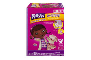 Huggies Pull-Ups Training Pants Disney Learning Designs 3T-4T - 66 CT