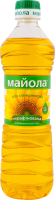 Олія соняшникова нерафінована пресова виморожена Майола 1с п/пл 0.5л