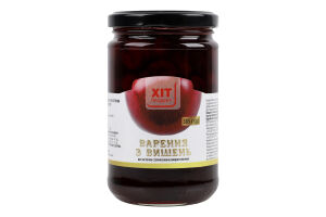 Варенье из вишен без косточки стерилизованное Хіт продукт в/с с/б 385г