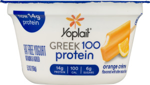 Yoplait Greek 100 Protein Fat Free Yogurt Orange Creme