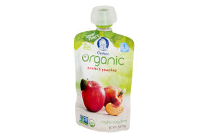 Gerber Organic Baby Food Apples & Peaches