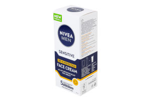 Крем для чутливої шкіри з SPF 15 захистом Nivea Men 75мл