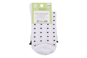 Шкарпетки Premier socks вис рюш чорн горох р22-24