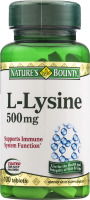 Nature's Bounty L-Lysine 500mg Tablets - 100 CT