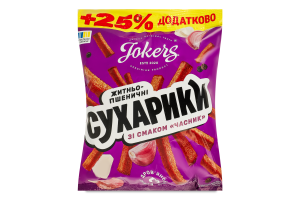 Сухарики ржано-пшеничные Чеснок Jokers м/у 125г