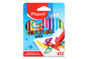 Мел Maped Color peps восковой 12цв
