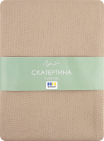 Скатертина Суцвіття бежева напівпанама 120*150см Homeline