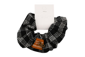 Резинка д/волосся Ктілинка текстиль з принтом 12см