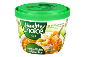 Healthy Choice Thai Style Chicken with Brown Rice Soup