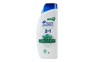 Шампунь та бальзам-ополіскувач проти лупи 2в1 Свіжість ментолу Head&Shoulders 625мл