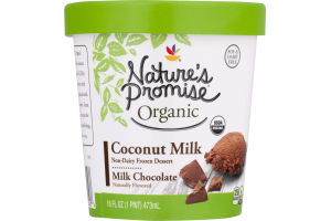 Nature's Promise Organic Non-Dairy Coconut Milk Frozen Dessert Milk Chocolate