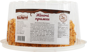Торт бисквитный Женские капризы Калачі п/у 500г