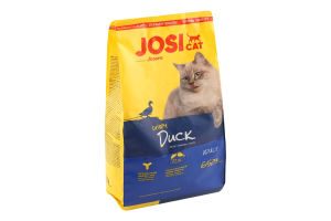 Корм сухой полнорационный для взрослых котов Crispy duck JosiCat м/у 650г