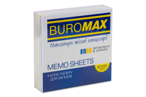Блок бумаги для заметок Buromax Зебра 80х80х20мм