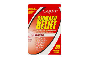 CareOne Stomach Relief Chewable Tablets - 30 CT