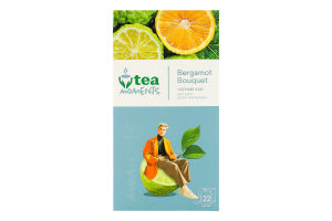 Чай чорний байховий ароматизований з додаванням рослинної сировини Букет бергамоту Tea Moments к/у 22х1.8г
