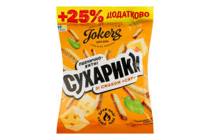Сухарики пшенично-ржаные Сыр Jokers м/у 125г
