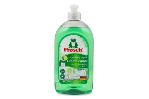 Рідина д/миття посуду Зелений лимон 500мл Фрош