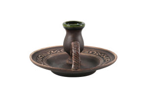 Подсвечник-блюдце Шляхтянский Покутська кераміка 1шт