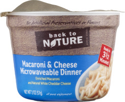 Back To Nature Macaroni & Cheese Microwaveable Dinner