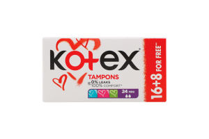 Тампон Kotex Ultra Sorb Silky Cover mini 16шт