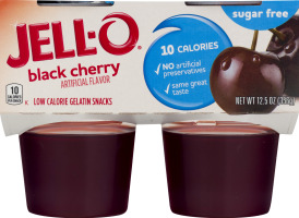 Jell-O Sugar Free Black Cherry - 4 CT