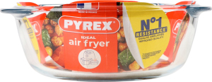 Форма скляна кругла 1л 20x18х7см №207В100/7948 Air fryer Pyrex 1шт