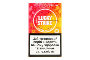 Изделие табакосодержащее для электрического нагревания с фильтром Lucky Strike Blush Switch 20шт