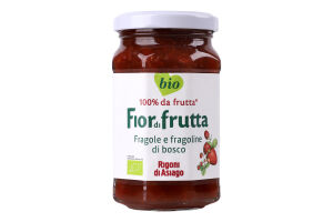 Джем полунично-суничний органічний пастеризований Bio Fiordifrutta с/б 260г