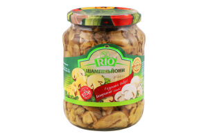 Шампіньйони натуральні різані Rio с/б 690г