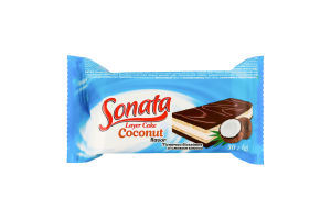 Пирожное бисквитное со вкусом кокоса Sonata м/у 30г