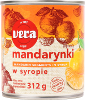 Мандарины дольками в сиропе Vera ж/б 312г