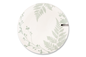 Тарілка обідня Capri біло-зелена порцеляна 26,8см Ardesтo