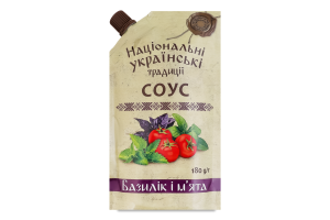 Соус Базилик и мята Національні українські традиції д/п 180г