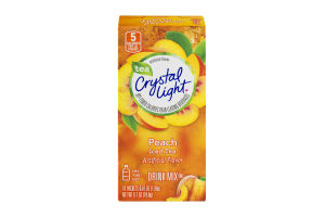 Crystal Light Tea On-The-Go Drink Mix Peach Iced Tea - 10 PKS