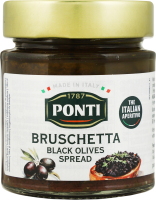 Крем-брускетта Ponti з чорних оливок