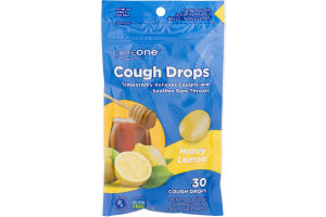 CareOne Cough Drops Honey Lemon - 30 CT