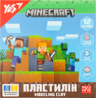 Пластилін Minecraft 12кольорів 240г Yes