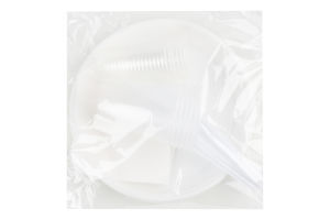 Набор посуды одноразовой на 6 персон Кемпинг ТМ "1" 1шт