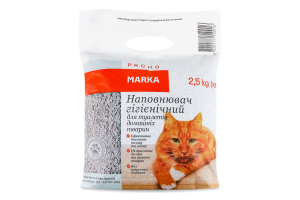 Наповнювач для туалету домашніх тварин 2,5кг Marka Promo