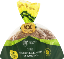 Хліб половинка в нарізці подовий Бездріжджовий на хмелю Формула смаку м/у 400г