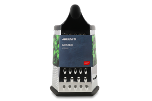 Терка Джеміні чорна нержавіюча сталь/пластик шестистороння AR2131SSАрдесто