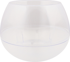 Горщик д/квітів Сфера 1,3л прозорий 21,5*15,5см 116009 Алеана