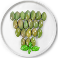 Оливки зеленые с косточкой  